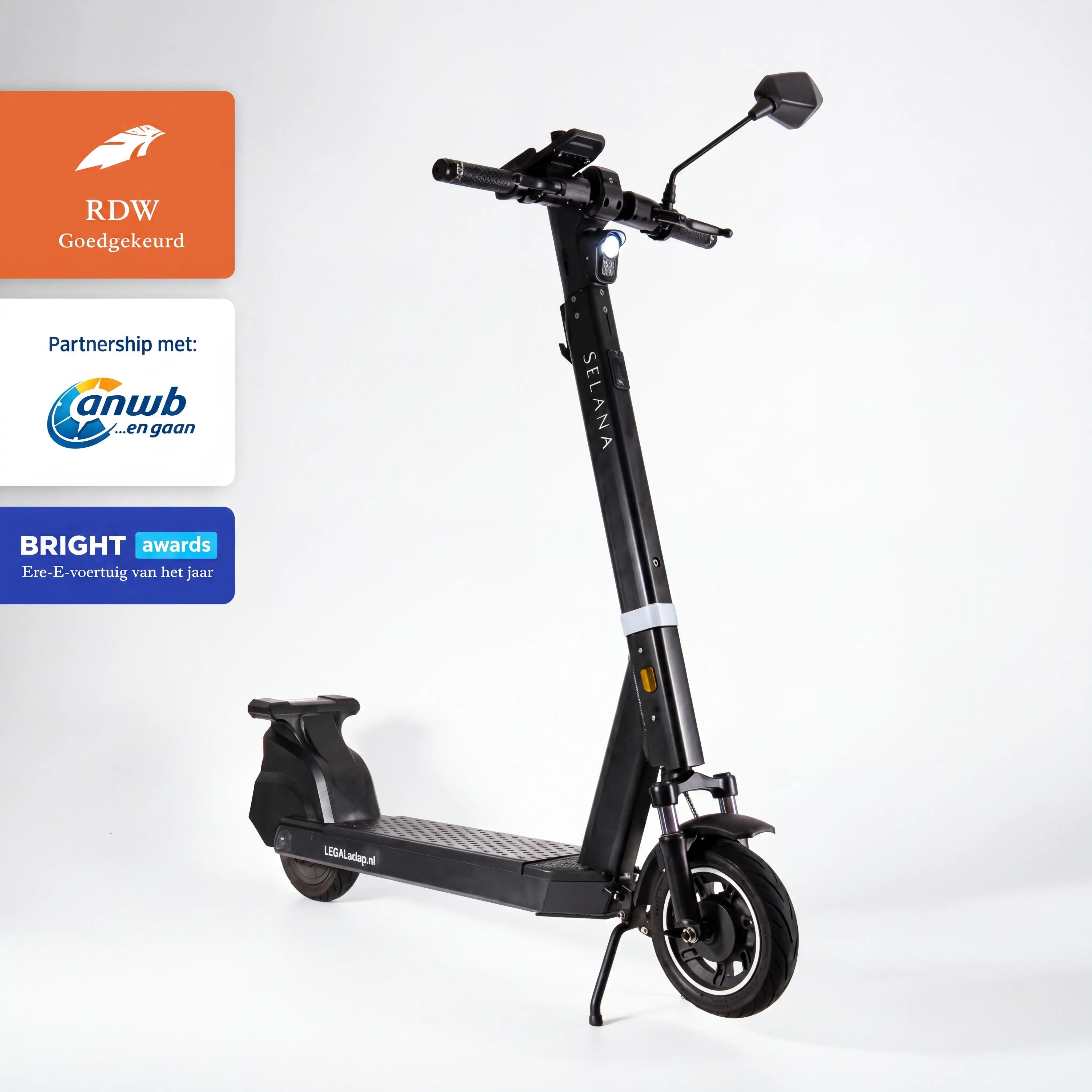 SELANA Alpha – De enige legale e-step van Nederland - Space Black